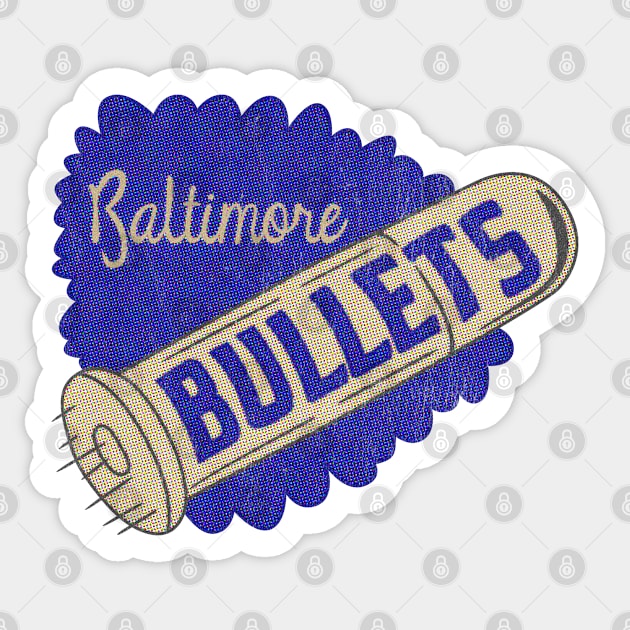 Vintage Baltimore Bullets Basketball 1963 Sticker by LocalZonly